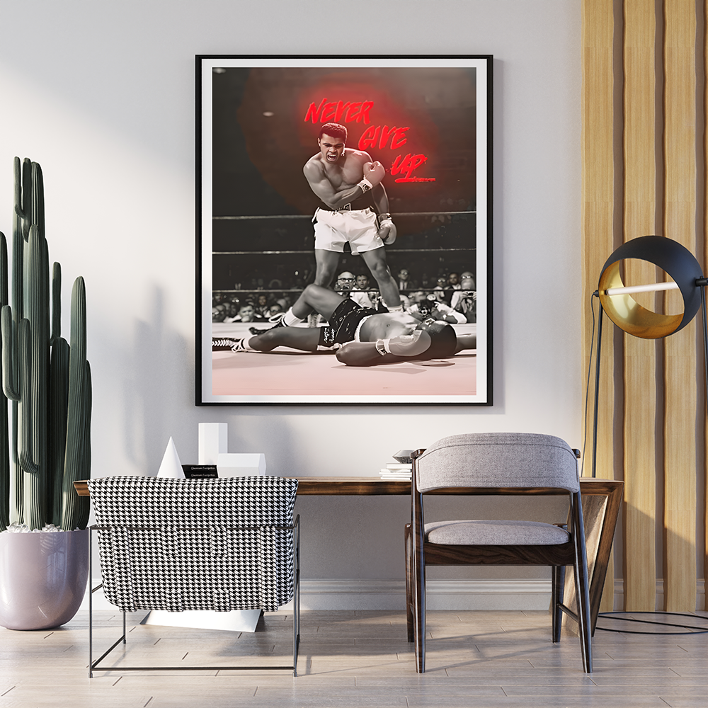 Muhammad Ali Boxer | Poster Wall Art | Single Panel