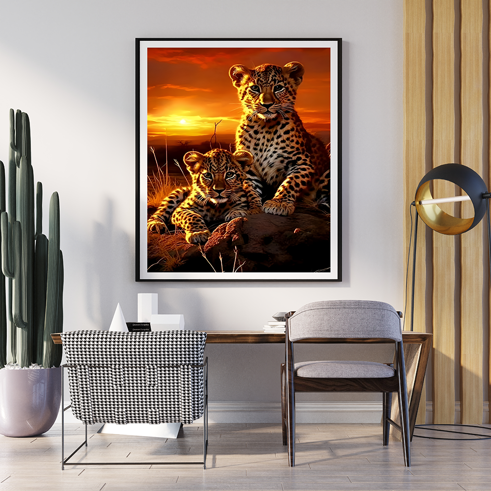 Leopard Cub | Animal Wall Art | Single Panel