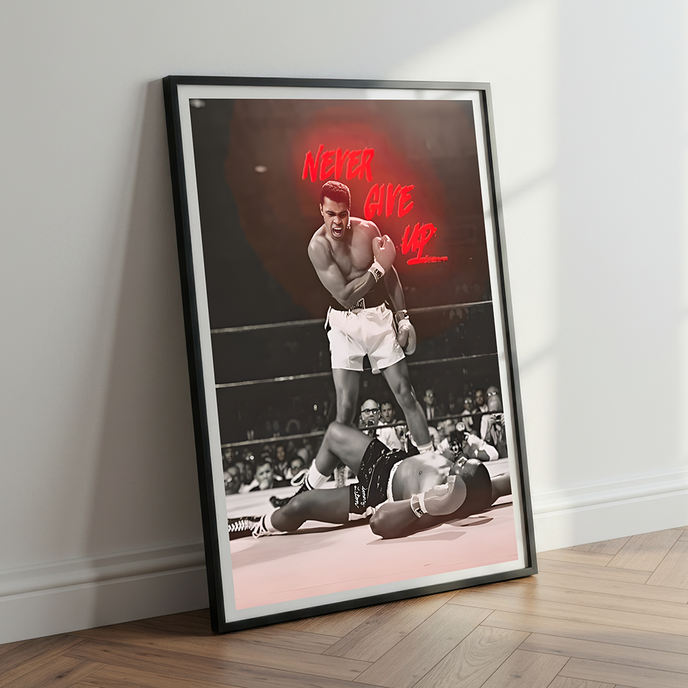 Muhammad Ali Boxer | Poster Wall Art | Single Panel