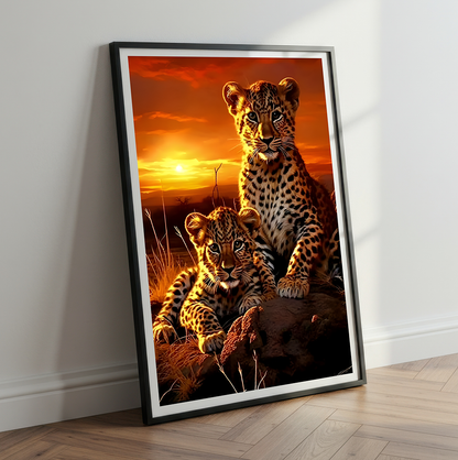 Leopard Cub | Animal Wall Art | Single Panel