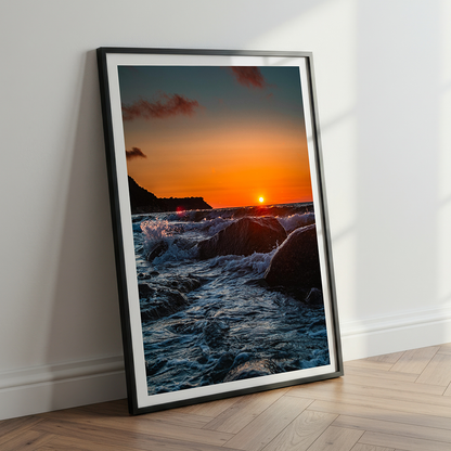 Beach Sunset View | Natural Wall Art | Single Panel