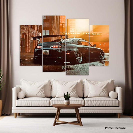 Toyota Supra | Cars Wall Art | 4 Panels