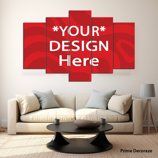 Your Design Artwork | Custom  Wall Art | 5 Panel