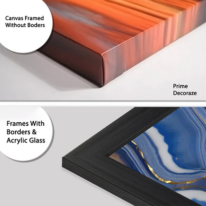 Golden Triangle Shapes Deer Tree Frame Art | Nordic Art | 3 Panels