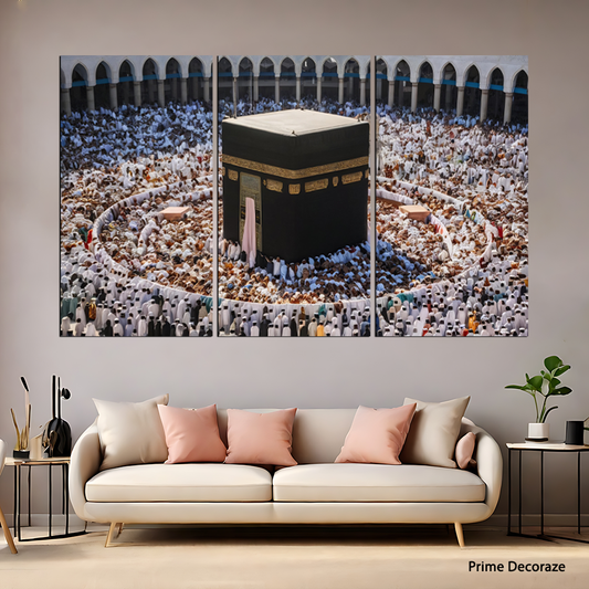 Khana Kaaba | Islamic Wall Art | 3 Panels