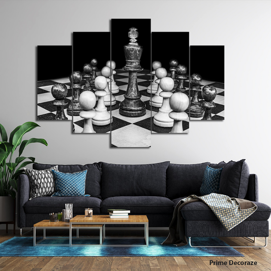 Chess Master | Sport Wall Art | 5 Panels