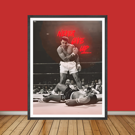 Muhammad Ali Boxer | Poster Wall Art | Single Panel