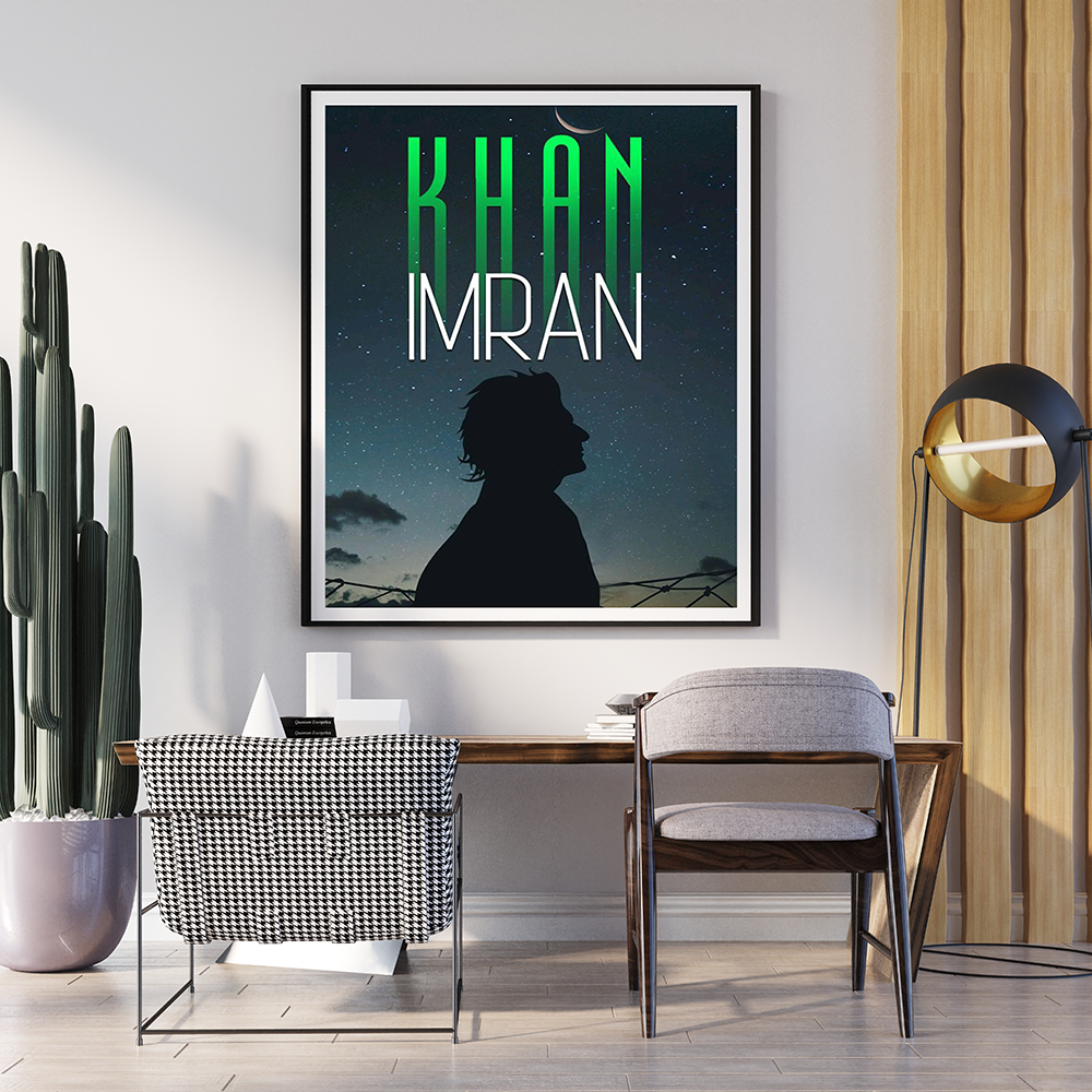 Imran Khan | Poster Wall Art | Single Panel