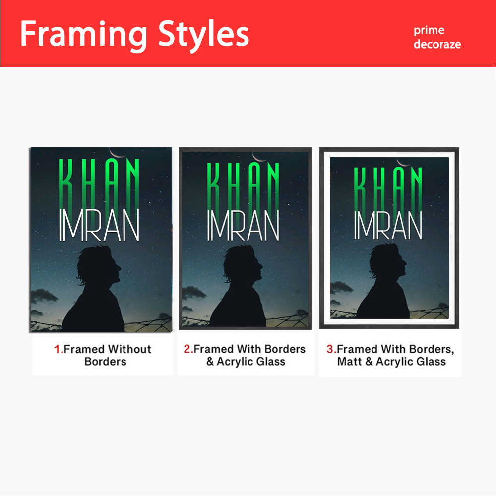 Imran Khan | Poster Wall Art | Single Panel