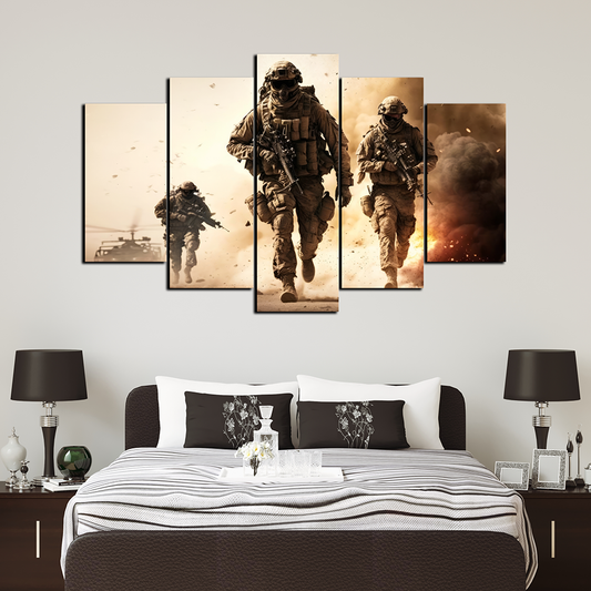 Special Forces Soldier |Army Wall Art | 5 Panels