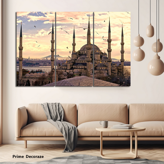 Sultan Ahmad Mosque | Islamic Architecture | 3 Panels