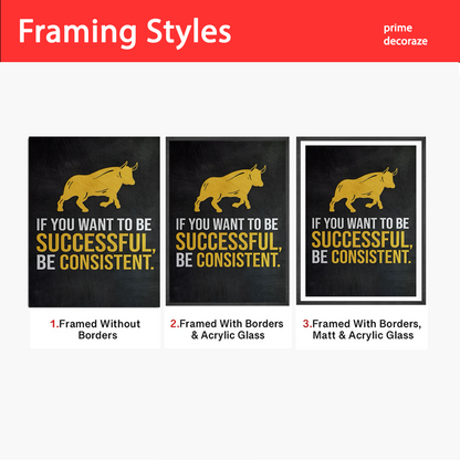 If You Want To Be Successful | Poster Wall Art | Single Panel