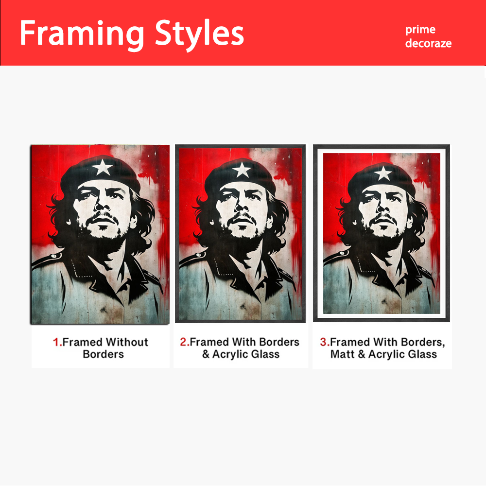 Che Guevara | Figure Poster Wall Art | Single Panel