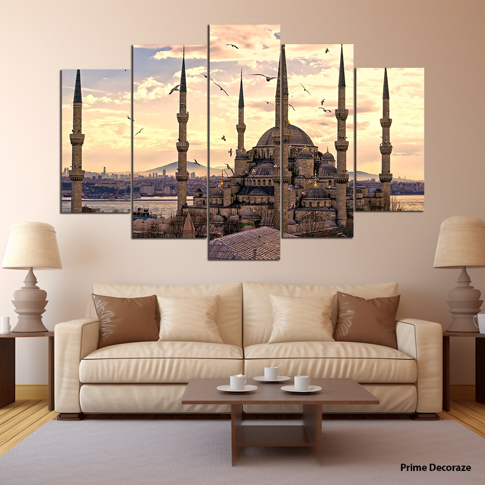 Sultan Ahmad Mosque | Architecture Wall Art | 5 Panels